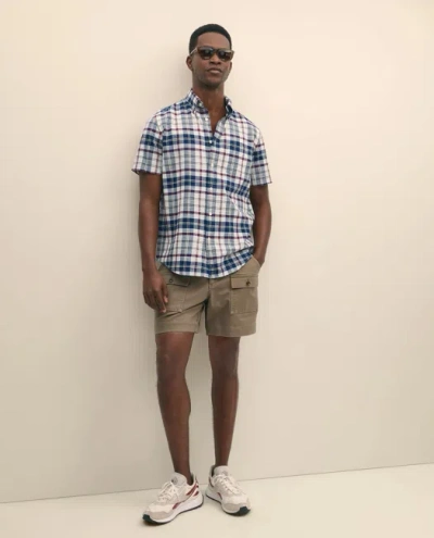 Brooks Brothers 6.5" Cotton Canvas Camp Shorts In Multi