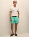 Brooks Brothers 7" Linen Cotton Shorts In White