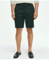 Brooks Brothers Advantage Wrinkle Resistant Stretch Chino Shorts In Black