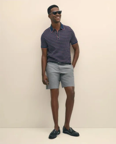 Brooks Brothers 9" Cotton Summer Flannel Shorts In Gray