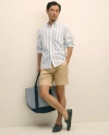 Brooks Brothers 9" Linen Cotton Shorts In Neutral