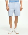 Brooks Brothers 9" Performance Series Stretch Seersucker Shorts In Blue,white