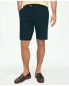 Brooks Brothers 9" Washed Cotton Seersucker Shorts In Navy