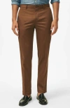 Brooks Brothers Regular Fit Stretch Cotton Advantage Chino Pants In Medium Brown