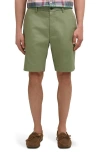 Brooks Brothers Advantage Wrinkle Resistant Stretch Chino Shorts In Green