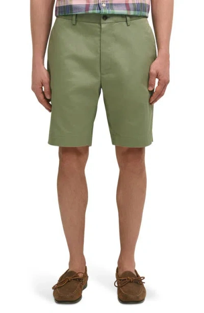 Brooks Brothers Advantage Wrinkle Resistant Stretch Chino Shorts In Green