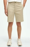 Brooks Brothers Advantage Wrinkle Resistant Stretch Chino Shorts In Khaki