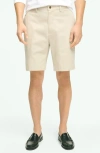 Brooks Brothers 9" Advantage Chino Shorts In Stone