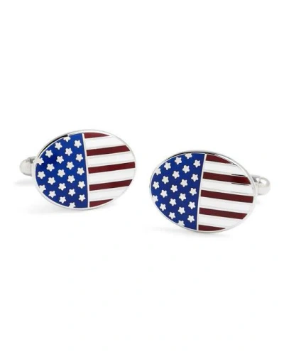 Brooks Brothers American Flag Cuff Links In Multicolor