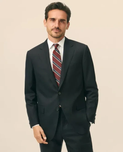 Brooks Brothers American-made No.1 Sack Suit In Wool In Black