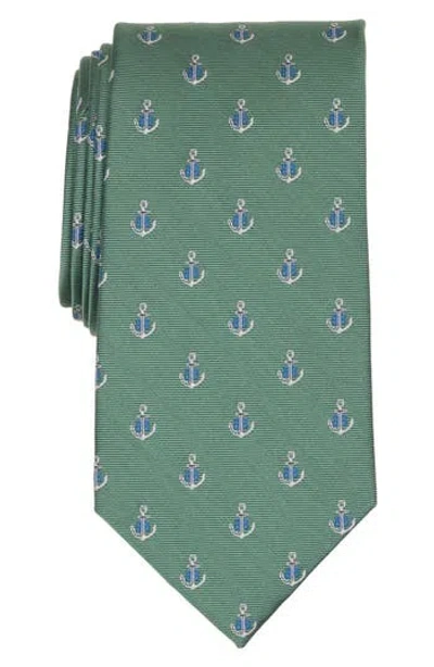 Brooks Brothers Anchors Print Tie In Transparent
