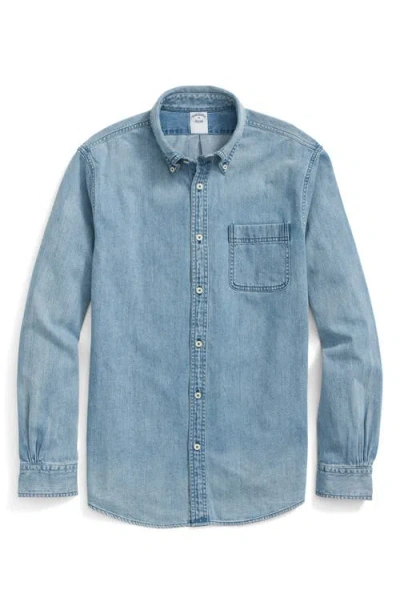 BROOKS BROTHERS BROOKS BROTHERS ARCHIVAL DENIM BUTTON-DOWN SHIRT