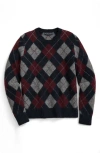 Brooks Brothers Brushed Wool Argyle Sweater In Multi