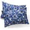 Brooks Brothers 200 Thread Count Awning Stripe Cotton Percale Sham Case Pair In Blue