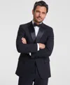 Brooks Brothers B By  Men's Classic-fit Wool Blend Tuxedo Suit Separates Jacket In Black