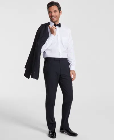 Brooks Brothers B By  Men's Classic-fit Wool Blend Tuxedo Suit Separates Pant In Black