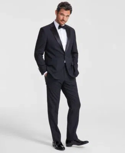 Brooks Brothers B By Brooks Brother Mens Classic Fit Wool Blend Tuxedo In Black