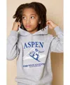 Brooks Brothers B By  Big Boys Graphic Print Fleece Hoodie In Med Grey