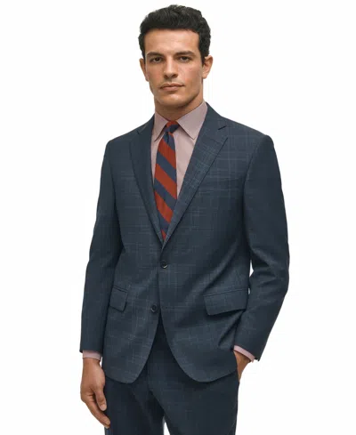 Brooks Brothers B By  Men's Classic-fit Stretch Wool Blend Suit Jacket In Blue