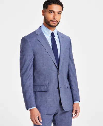 Brooks Brothers B By  Men's Classic-fit Wool Blend Suit Separates Jacket In Blue Multi