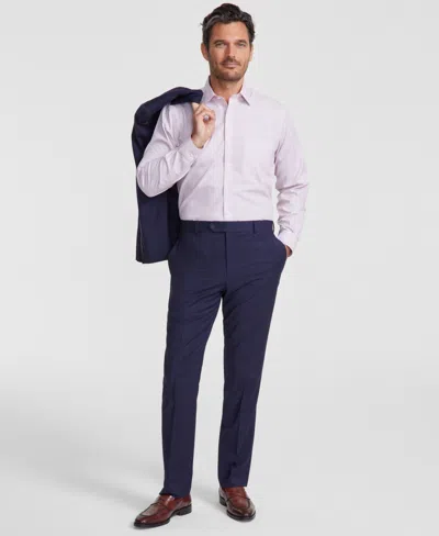 Brooks Brothers B By  Men's Pinstriped Wool-blend Stretch Classic-fit Suit Separates Pant In Navy