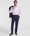 Brooks Brothers B By  Men's Pinstriped Wool-blend Stretch Classic-fit Suit Separates Pant In Navy