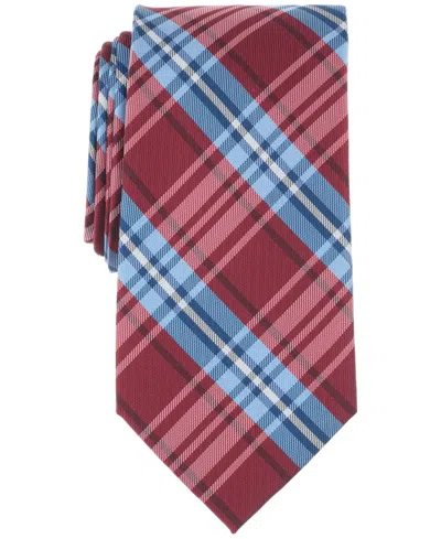 Brooks Brothers B By  Men's Classic Plaid Tie In Red