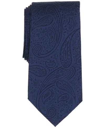 Brooks Brothers B By  Men's Classic Satin Paisley Tie In Blue