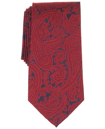 Brooks Brothers B By  Men's Classic Satin Paisley Tie In Red