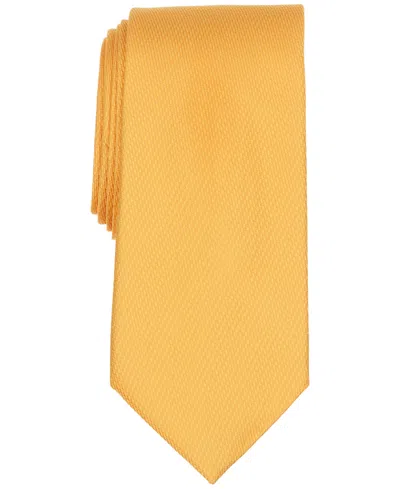 Brooks Brothers B By  Men's Classic Solid Pattern Tie In Yellow