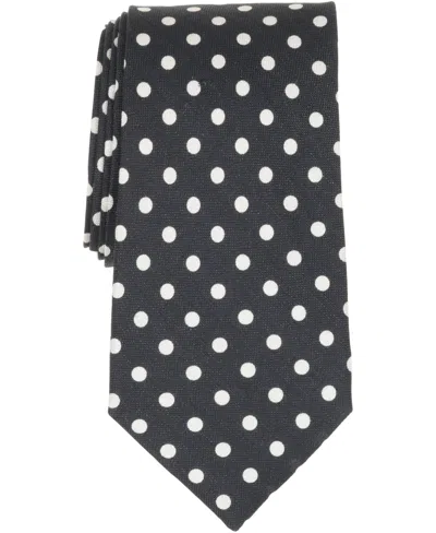 Brooks Brothers B By  Men's Dot Pattern Classic Tie In Black