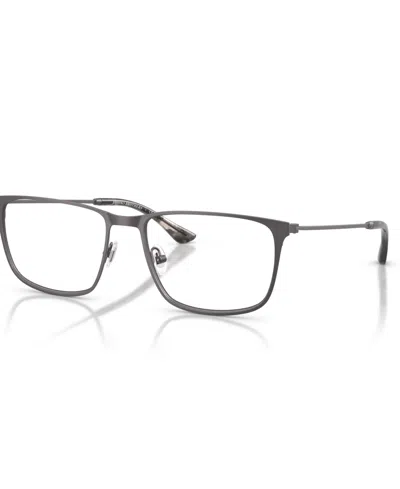Brooks Brothers B By  Men's Rectangle Eyeglasses, Bb1127 In Metallic