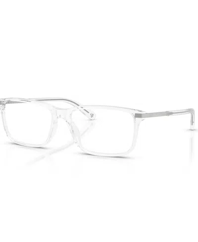 Brooks Brothers B By  Men's Rectangle Eyeglasses, Bb2081u In Purple