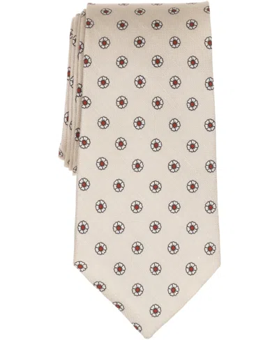Brooks Brothers B By  Men's Spaced Floral Pattern Tie In Sand