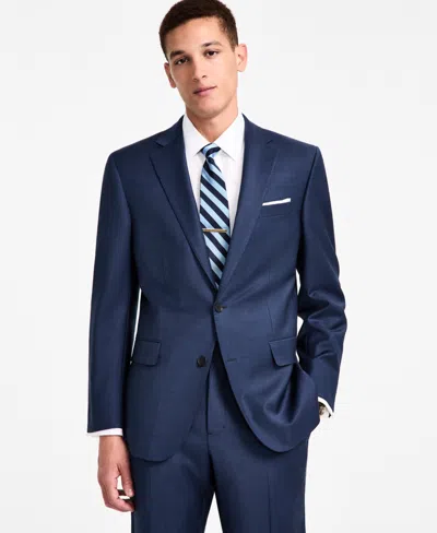 Brooks Brothers B By  Men's Wool-blend Stretch Classic-fit Suit Separates Jacket In Blue