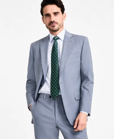Brooks Brothers B By  Men's Wool-blend Stretch Classic-fit Suit Separates Jacket In Light Blue