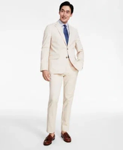 Brooks Brothers B By  Mens Classic Fit Stretch Solid Suit Separates In Beige,khaki