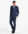Brooks Brothers B By  Mens Pinstriped Suit Jacket Pants In Navy
