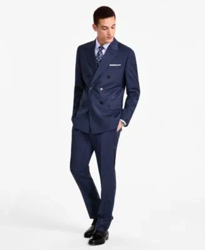 Brooks Brothers B By  Mens Pinstriped Suit Jacket Pants In Navy