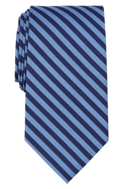 Brooks Brothers Bar Stripe Silk Blend Tie In Blue