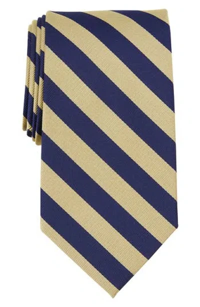 Brooks Brothers Bar Stripe Silk Blend Tie In Yellow
