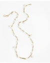 BROOKS BROTHERS BAROQUE GLASS PEARL NECKLACE | GOLD
