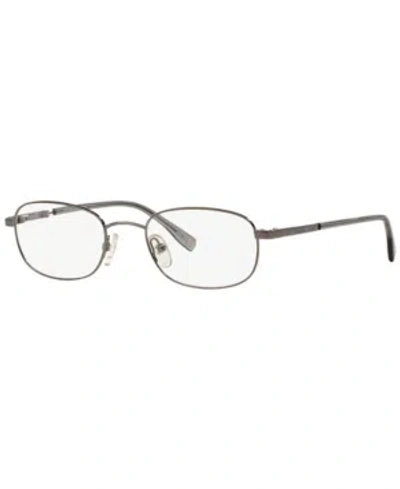 Brooks Brothers Bb 363 Men's Oval Eyeglasses In Gunmetal