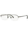 Brooks Brothers Bb 487t Men's Pillow Eyeglasses In Dark Gunmetal