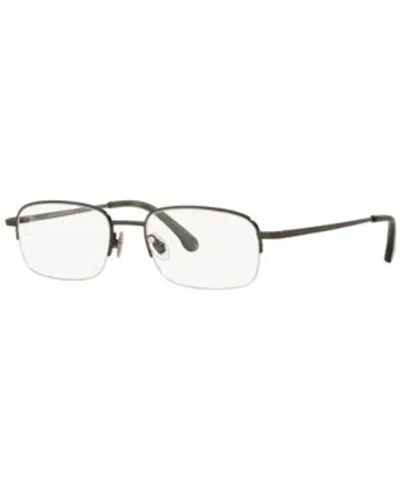 Brooks Brothers Bb 487t Men's Pillow Eyeglasses In Dark Gunmetal