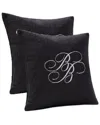 Brooks Brothers Bb Monogram Decorative Pillow In Black