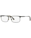 Brooks Brothers Bb1046 Men's Rectangle Eyeglasses In Black