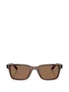 Brooks Brothers 53mm Rectangular Sunglasses In Brown