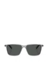 Brooks Brothers 57mm Rectangular Sunglasses In Gray