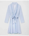 BROOKS BROTHERS BELTED BATHROBE IN CLASSIC BLUE OXFORD STRIPE